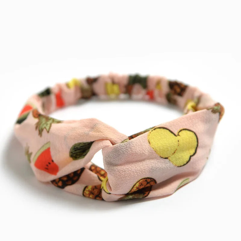 New print Knot Women Headband Vintage Hairband Girls Headwear Leopard Headband Hair Accessories dress Gift hair ties scrunchie