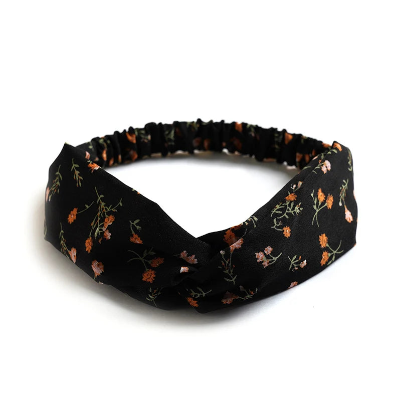 New print Knot Women Headband Vintage Hairband Girls Headwear Leopard Headband Hair Accessories dress Gift hair ties scrunchie