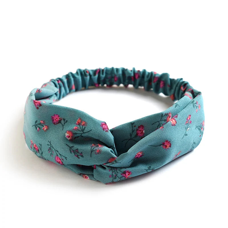 New print Knot Women Headband Vintage Hairband Girls Headwear Leopard Headband Hair Accessories dress Gift hair ties scrunchie