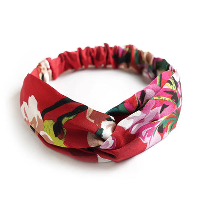 New print Knot Women Headband Vintage Hairband Girls Headwear Leopard Headband Hair Accessories dress Gift hair ties scrunchie