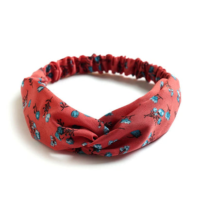 New print Knot Women Headband Vintage Hairband Girls Headwear Leopard Headband Hair Accessories dress Gift hair ties scrunchie