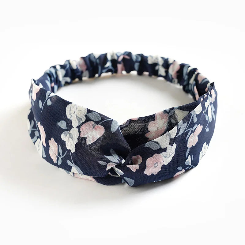 New print Knot Women Headband Vintage Hairband Girls Headwear Leopard Headband Hair Accessories dress Gift hair ties scrunchie