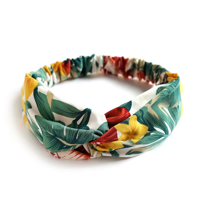 New print Knot Women Headband Vintage Hairband Girls Headwear Leopard Headband Hair Accessories dress Gift hair ties scrunchie