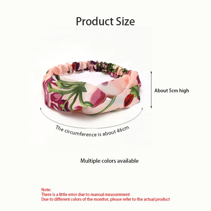 New print Knot Women Headband Vintage Hairband Girls Headwear Leopard Headband Hair Accessories dress Gift hair ties scrunchie