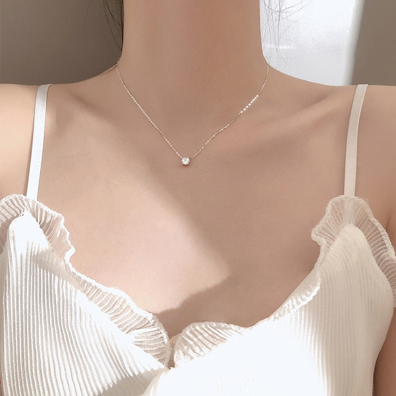 Trendy 925 Sterling Silver Choker Necklaces:special offer LuLusport1