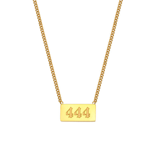 Lucky Angel Number Necklace lulusport1