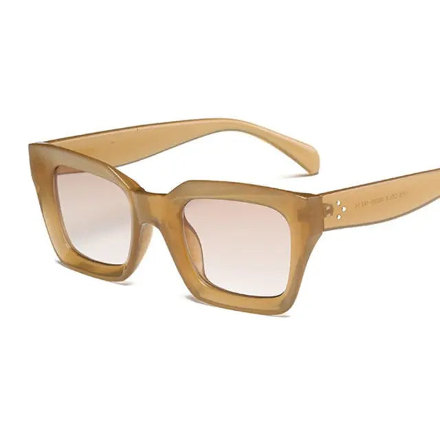 New Fashion Women Luxury Brand Square Sunglasses lulusport1