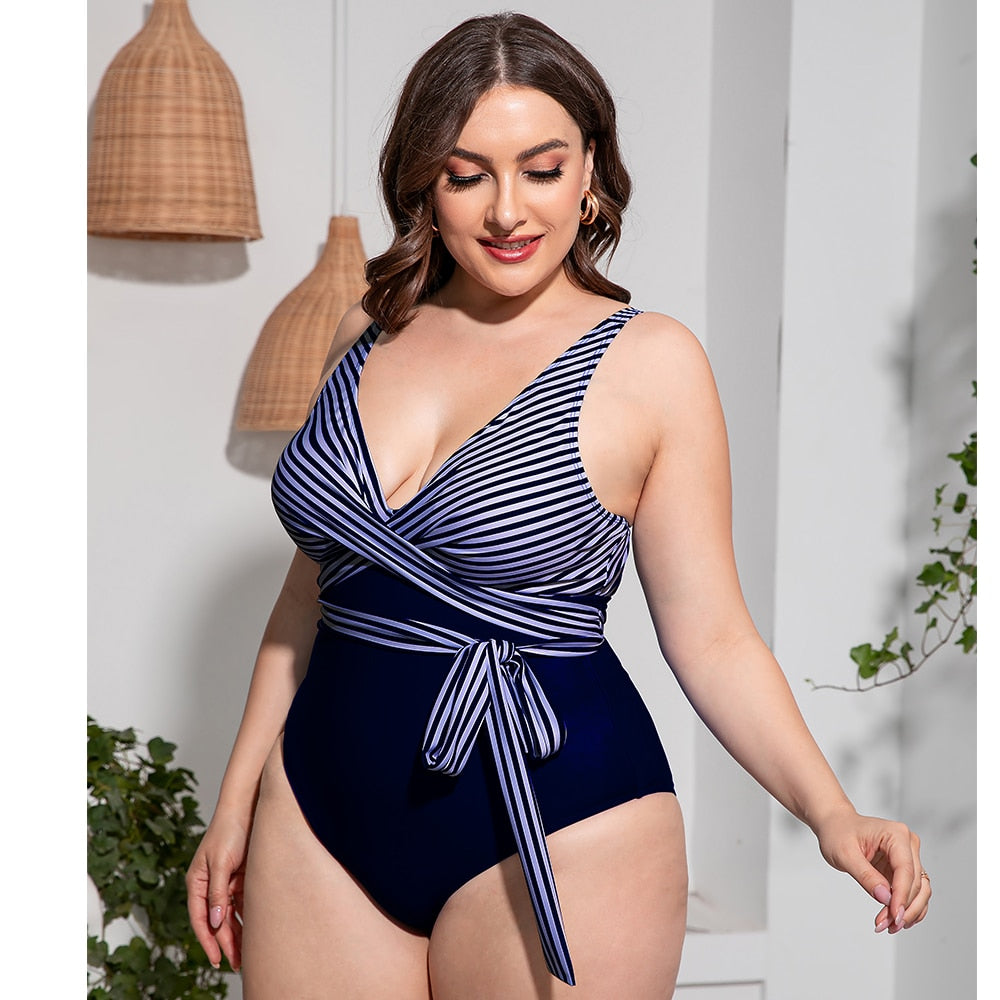 Plus Size Swimwear 2023: Trendy New Bikini Sets & One-Piece Bathing Suits for Curvy Women LuLusport1