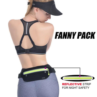 Thin Waterproof Mini Fanny Pack Run Light Waist Pouch lulusport1