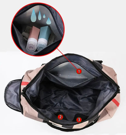 Training Waterproof Sports Fitness Shoulder Bag lulusport1