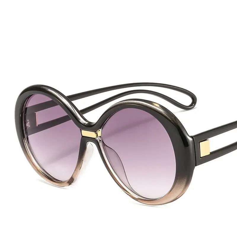 Vintage Colorful Oval Sunglasses lulusport1