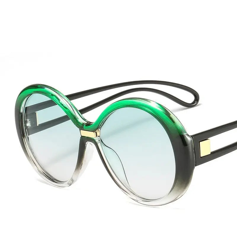 Vintage Colorful Oval Sunglasses lulusport1